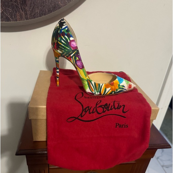 Multi Color Louis Vuitton Red Bottom Heels - Picture 2 of 2